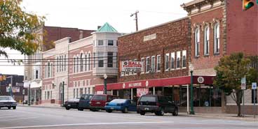 This image shows buildings in COLUMBIA CITY